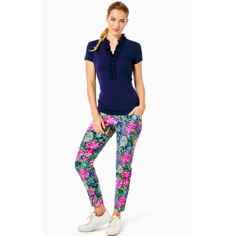 Lilly Pulitzer Corso Pant UPF 50+ Lil Festive Fantasy Floral Luxletic 002823 6